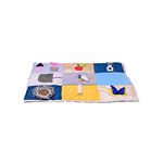 B4BRAIN | Sensory PlayMat + Tummy Time Mirror Babies 0-1 Year for Brain Development with Sensory Toys for Kids (Pink)