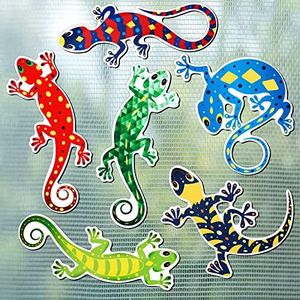 12 Pieces Gecko Screen Door Magnets Decorative Double Sided Magnetic Screen Decor Window Flexible Lanai Screen Magnets Magnetic Screen Door Decor for Screen Patio Sliding Doors Protector