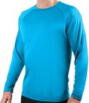 Kanu Surf Men's Standard Long-Sleeve Rashguard, Royal, Medium