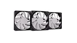 HYTE Flow FA12 Triple Fan Pack (120mm), High Performance PWM Gaming Case Fan, 1500 RPM, 4-PIN, Fluid Dynamic Bearing, White