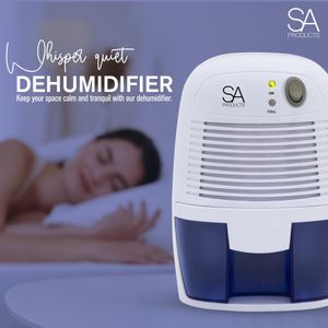 SA Products Dehumidifier, 500ml – Compact White Moisture Absorber