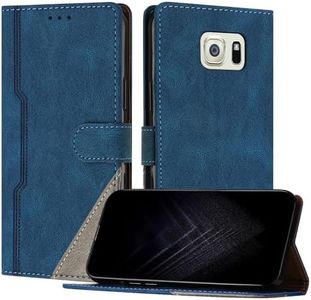 JayModCase Phone Case for Samsung Galaxy S6, PU Leather Card Slots Wallet with Magnetic | Flip Case | Stand Function | Shockproof Case for Galaxy S6 (Blue)