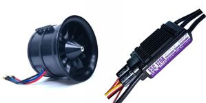 DoBoFo EDF 90mm 6S 1450KV 25.2V 12 Blades with 120A ESC, Electric Ducted Fan with Electronic Speed Controller, RC Jet Engine, Brushless Motor, Remote Control Model Replacement Airplane Parts Diy