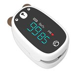 BEBAPOW Paediatric Oximeter, Fingertip Pulse Oximeter for Kids & Children, Blood Oxygen Saturation, Pulse Rate, Heart Rate Monitoring (White)