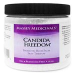 Candida Freedom Sea Salt Bath Salts for Candida Support and Candida Cleanse - Anti Fungal Yeast Control - 16 Oz