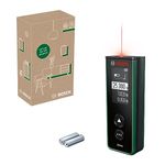 Bosch Laser Measure Zamo 4th gen. (Easy & Precise Measurement up to 25m, Rechargeable Batteries via USB-C®, with Attachment Function, in E-Commerce Cardboard Box)