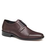 Johnston & Murphy Men’s Novick Cap Toe Shoe - Men’s Dress Shoes, Leather Shoes, Dress Shoes for Men, Cushioned Footbed, Formal Shoes for Men, Business Casual Shoes, Burgundy, 11 Wide