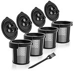 4-Pack Reusable Coffee Pods for Ninja Coffee Maker - Compatible Filter for Ninja Dual Brew Pro, CFP201 CFP301 CFP400 - Reusable K-Cups Filters for Ninja Coffee Accessories