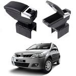 Oshotto PU Leather AR-01 Car Armrest Console Box Compatible with Mahindra VERITO/VERITO Vibe - Black