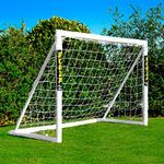 FORZA 6ft x 4ft Football Goal | All Weather uPVC Football Goals – Optional Target Sheet, Football & Carry Bag Included – Ready, Set, Goal! (Goal)