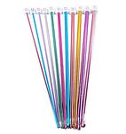 11 Pieces Tunisian Afghan Crochet Hooks 𝑼𝒑𝒈𝒓𝒂𝒅𝒆𝒅 Aluminum Knitting Needles Set, Multicolor, 2 mm to 8 mm by Wadoy