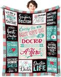 Doctor Gifts, Gifts for Doctors Female, Doctor Gifts for Women, Best Doctor Ever Gifts, Future Doctor Gifts, National Doctors Day Gifts, Medical Dr Doctor Appreciation Present Throw Blanket 60"X50"