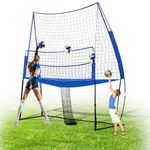 Volleyball Training Net,Volleyball Practice Net,Volleyball Training Net System,Volleyball Training Equipment Net,Volleyball Training Equipment Practice Net Station (Blue)