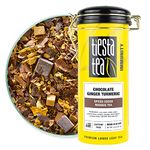 Tiesta Tea - Chocolate Ginger Turmeric, Spiced Cocoa Rooibos Tea, 5 Ounce Tin