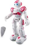 WEECOC RC Robot Toys Gesture Sensing Smart Robot Toy for Kids Can Singing Dancing Speaking Christmas Birthday Gift (Pink)