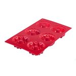 Westmark 4004094301773 Westmark "Trio" Baking Mould for 6 Small Cakes, Red, Red