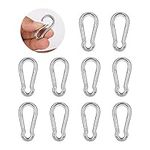 10 PCS Stainless Steel Carabiner Cl