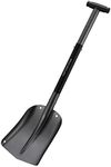 Captain Stag Shovel, Snow Removal, Car Aluminum Joint Scoop, Adjustable to 2 Levels, Storage Bag Included, Black