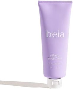 Beia Bikini & Body Scrub - Hydrating & Smoothening Effect with Rice Extract & Glycolic Acid - Gentle Exfoliating Targets Ingrown Hairs & Dry Skin & KP bumps - Perfect for Sensitive Skin 7.6 Oz