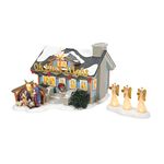 Department 56 Original Snow Village Oh Holy Night House, Lighted Building, 6.46 Inch, Multicolor