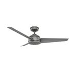 Hunter Fan Company 59608 Trimaran Ceiling Fan, 52, Matte Silver Finish