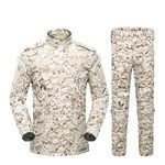 Paintball Airsoft Hunting Army Fan Costume Tactical Hunting Suit Combat BDU Suit War Game Field Survival Tactical Jacket Commuter Shirt Outdoor Sports Training Workwear (Tops + Pants)