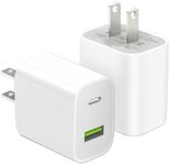 2 Pack USB C Charger Block, Dual Po