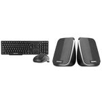 Zebronics Zeb-Companion 107 USB Wireless Keyboard and Mouse Set with Nano Receiver (Black)