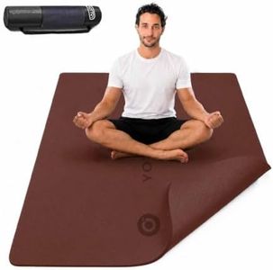 YOTTOY Large Yoga Mat, TPE, Non-Slip, 75x40x1/2 Inch, with Strap, Towel and Bag, for Pilates and Workout