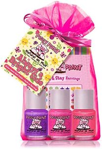 Piggy Paint | 100% Non-Toxic Girls Nail Polish | Safe, Cruelty-free, Vegan, & Scented for Kids | Always a Bright Side Gift Set