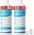 8 Uses Breville Compatible Descaling Solution, 2 Years Descaler Kit Come with 8 Cleaning Tablets, Maintenance Kit Specially Designed to Clean Breville Machines (4 Use Each Bottle, 2 Bottles)