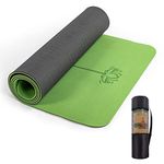 UMINEUX Yoga Mat Extra Thick 1/3'' Non Slip Yoga Mats for Women Eco Friendly TPE Fitness Exercise Mat with Carrying Strap & Storage Bag