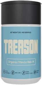 Treason, Organic Stevia Reb-M, No Bitterness, Without Erythritol or Allulose, Keto Friendly, Non-GMO, Zero Sugar, 400 Servings, 20g