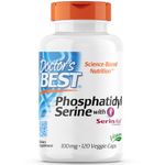 Doctor's Best, Phosphatidylserine with SerinAid, 100mg, 120 Vegan Capsules, Gluten Free, SOYA Free, Vegetarian