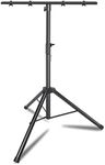 Bloazzup DJ Light Stand T-Bar DJ Light Stand Heavy Duty Par Portable Par Can Tripod, Stage Lights Stand Adjustable 35-65 Inch, DJ Lighting Stand Suitable for Stage, Bar, Banquet, Party