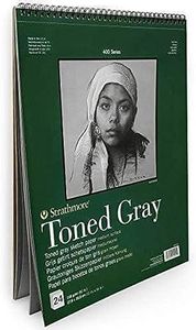 Strathmore Gray Drawing 400 Series Toned Sketch Pad, 11"x14", 24 Sheets