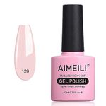 AIMEILI Soak Off UV LED Light Pink Gel Nail Polish - Rosa Xhybrida (120) 10ml