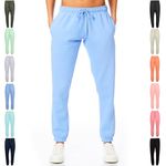 Light & Shade LSLPNT006 Women's Pastel & Brights Loungewear Sweatpants Joggers Jogging Pants Bottoms Purple