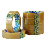 6 x Sellotape Original Golden Tape Roll Clear Non Static Easy Tear Tape 24mm x 50m - No Need for Scissors - Ideal for Home, Office or School Use.