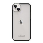 PureGear Slim Shell Case for Apple iPhone 14 Plus (2022) 6.7", Flexible and Durable, Protective Snap-On, Functional Metal Button,Wireless Charging Ultra-Thin Slim Fit iPhone 14 Plus Case (Clear/Black)