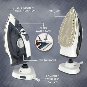 Breville Turbo Charge Cordless Iron – Powerful Steam, Lightweight