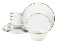 Waterside - 12pc Gold Rim Dinner Set