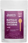 Judee's Buffalo Cheddar Seasoning 4 oz - Great for Salad Dressings, Seasonings, and Dips - Sprinkle over French Fries and Appetizers - Gluten-Free and Nut-Free