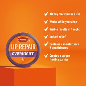 O'Keeffe's Lip Repair Overnight Balm, 7g – Intensive Moisture