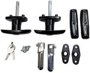 Gordon Glass Co. Bauer Products T-323T Matching T-Handles Lock Set | Keyed with Key J327 | Primarily Used by Leer and Century Fiberglass Truck Caps.