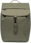 Lefrik - SCOUT backpack - Your best friend with metal closure - 100% Recycled polyester - 40x30x16cm - 500g, Olive, M