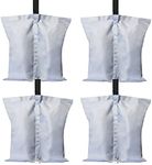 ABCCANOPY 4 Pack Gazebo Large Weight Bags Industrial Grade Heavy Duty Double-Stitched Sandbags,Leg Weights for Pop Up Gazebo,Patio Umbrella, Outdoor Furniture (Gray)