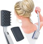 Back Scratcher for Men/Adults/Women -Folding Backscratcher Scalp Massager w/2PCS Replaceable Scratching Heads - Large Scratch Area Get a Deep Soothing Scratch- Fathers Day Dad Gifts for Men Birthday