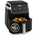 Ninja Air Fryer MAX PRO 6.2L (AF180IN) 2000W Max Crisp Technology Variable Air Flow PFOA-Free Non-Stick 6-in-1 Air Fry, Roast, Bake & More Cook from Frozen to Crispy, black