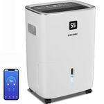 SAHAUHY 80 Pints Smart Dehumidifier with Drain Hose and Water Tank for Basement Home Bedroom Garage,spaces up to 5200 Sq.Ft